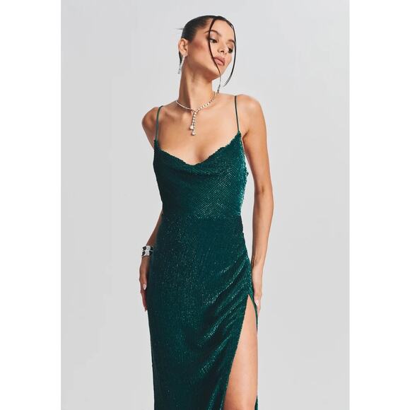 NEW NWT Retrofete Katya Dress Green Size Medium - Picture 1 of 6